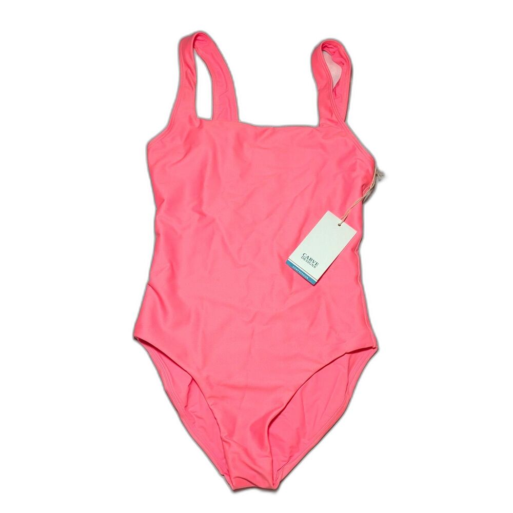 NWT Carve Designs Skye Compression One Piece Swimsuit  Size XS Coral Full Cover